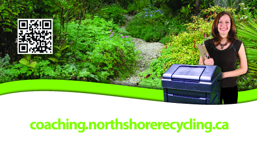 Front of North Shore compost coaching promo card 