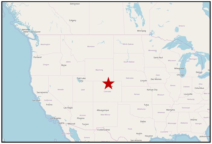 Map showing Fort Collins