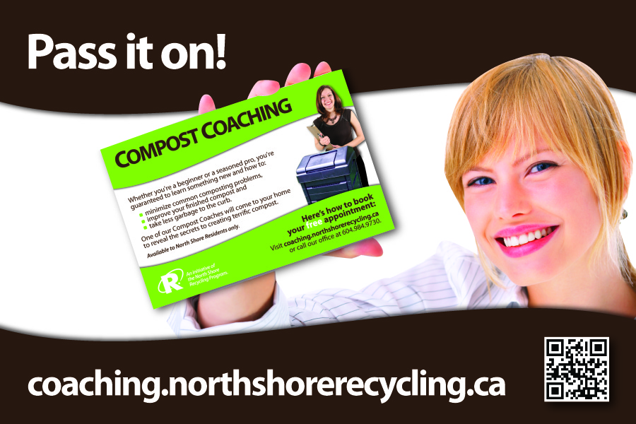 recycling coaching card to build word of mouth promotion