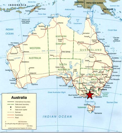 Location of Drama Downunder STI / HIV / AIDS campaign